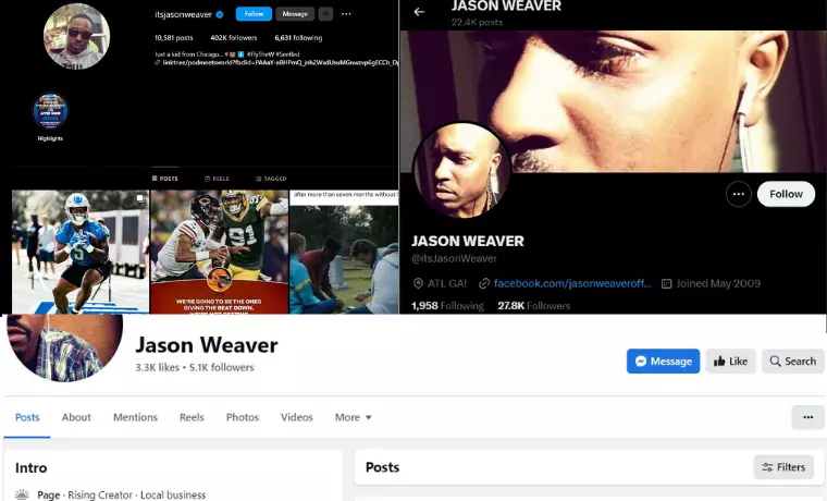  Jason Weaver Social Media Account Details