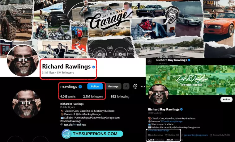 Richard Rawlings Social Media Accounts