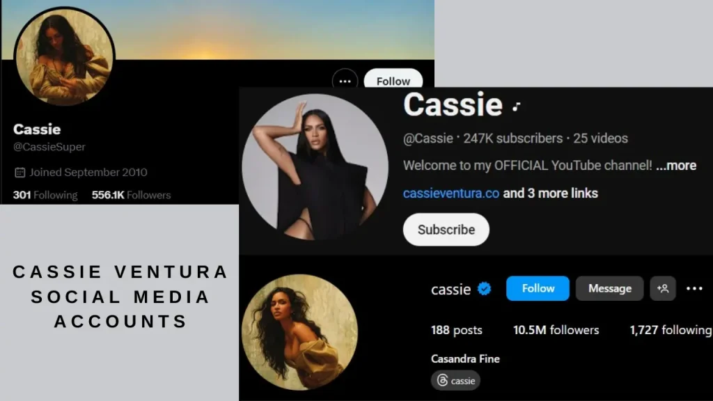 Cassie Ventura Social Media Accounts