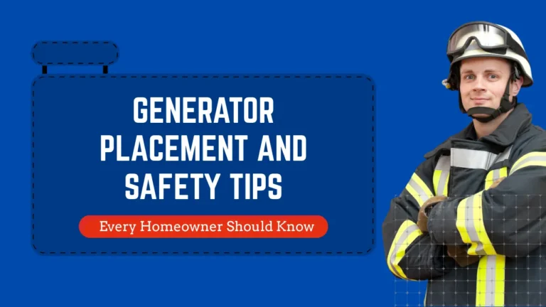 Generator Placement and Safety Tips Every Homeowner Should Know